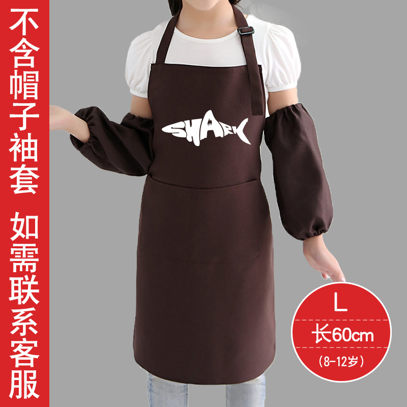 Delantal de pintura de color sólido de moda de estilo coreano anti-incrustante y a prueba de aceite cintura de jardín de infantes ropa de pintura para niños logotipo impreso personalizado