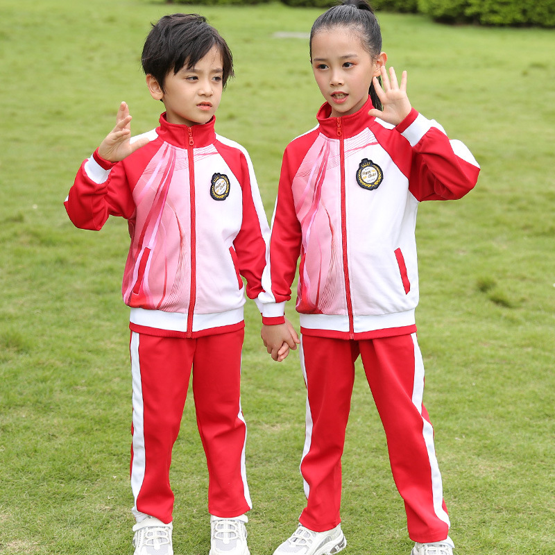 Kindergarten ropa de jardín maestros uniformes de escuela primaria y secundaria primavera y otoño traje de dos piezas ropa de grupo de rendimiento deportivo juvenil
