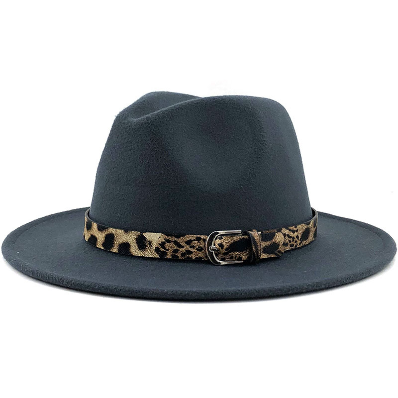 Fashion leopard belt woolen jazz hat wholesale Nihaojewelrypicture12
