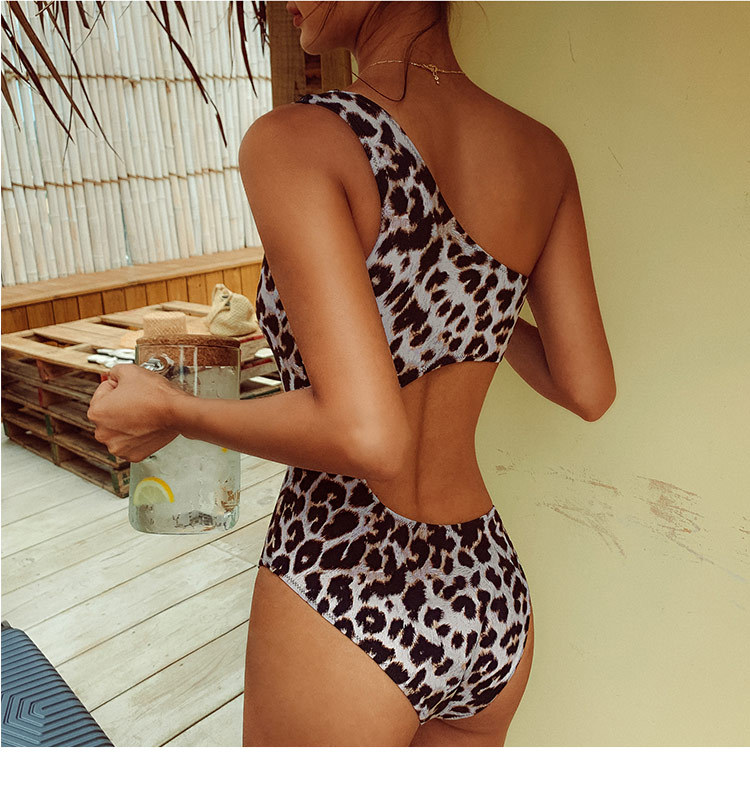 conservador bikini sexy con estampado de leopardo NSHL4011