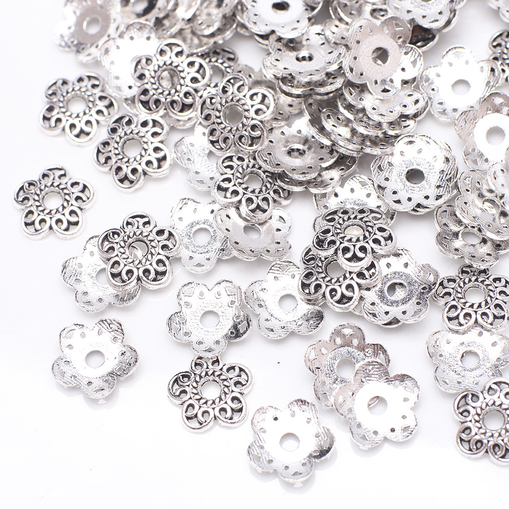 100 PCS/Package Metal Flower Flower Shape Bead Caps Simple Style display picture 5