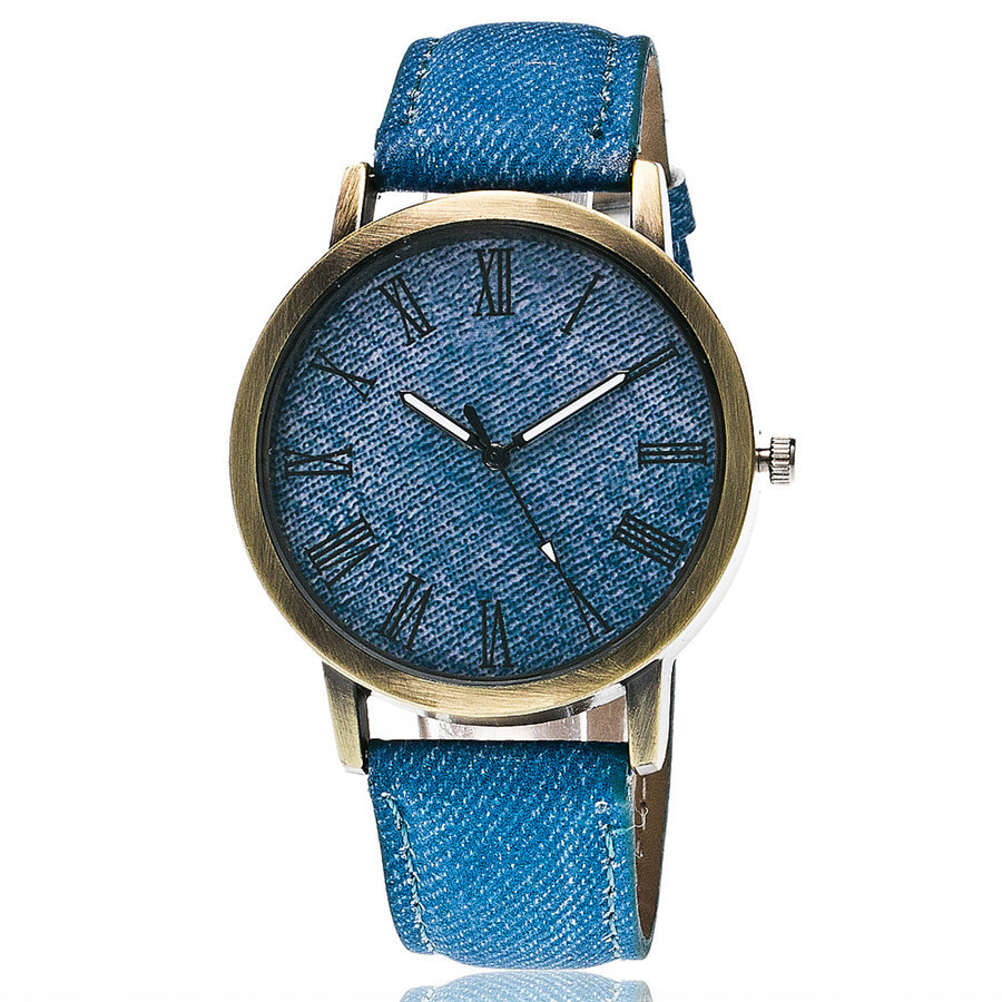 Jeans Gürtel Römische Skala Damen Uhr Lässig Einfache Einfarbige Damen Trend Casual Handuhr Uhr Watch display picture 10