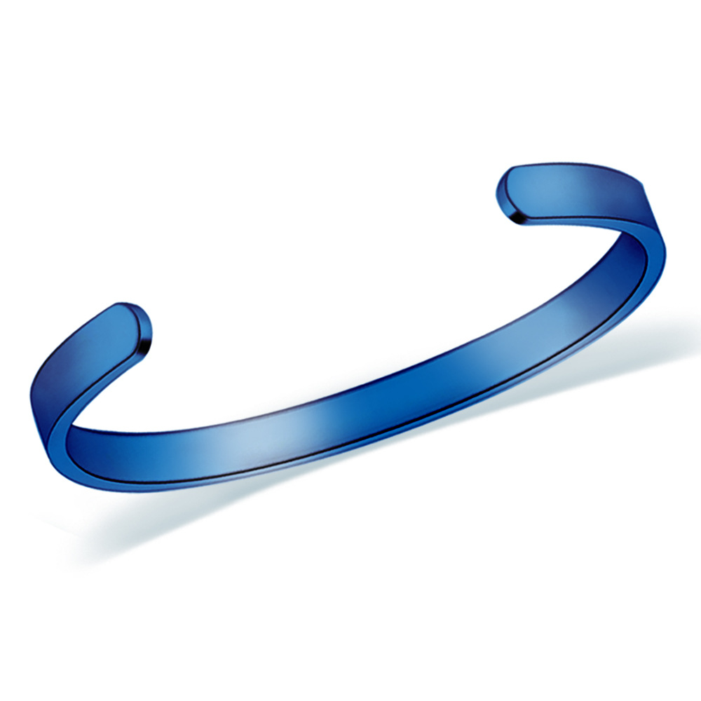 Daily Occasion Stainless Steel Material Fashion C Shape Letter Stainless Steel Bangle