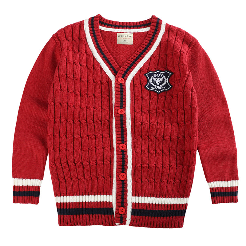 Entrega de una sola pieza padre-hijo ropa para niños suéter de los muchachos Chaqueta de punto medio y camisa para niños grandes JK uniforme escolar Chaqueta de punto para niñas