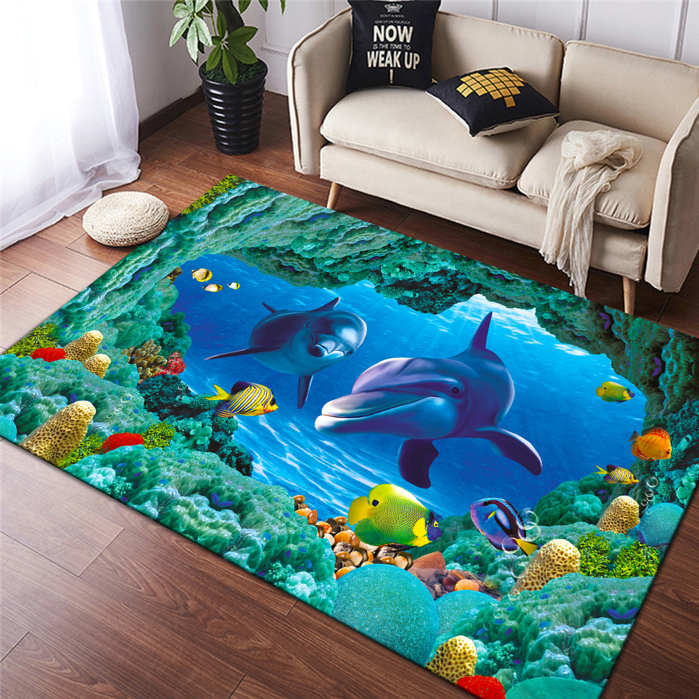 可爱卡通地毯,茶几沙发地毯,客厅卧室地垫,婴儿爬行垫