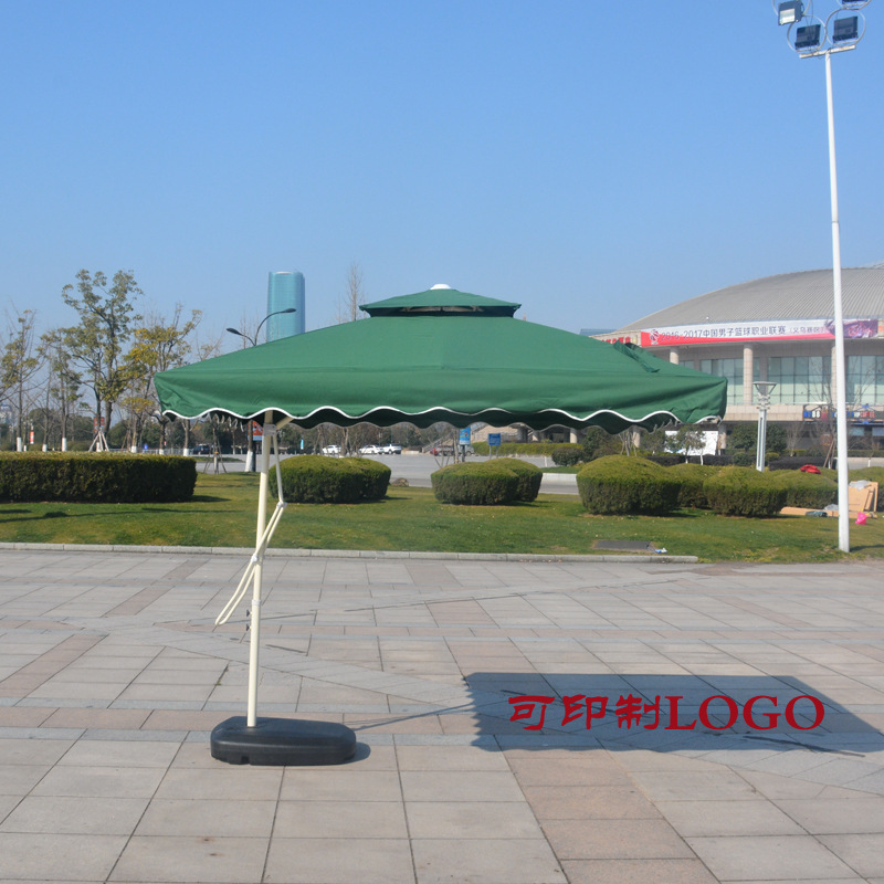 Outdoor Stall Umbrella with Uv Protection Coating, Rainproof Umbrella Cloth, Courtyard Balcony Guardhouse Side Hanging Umbrella, Wrench Umbrella