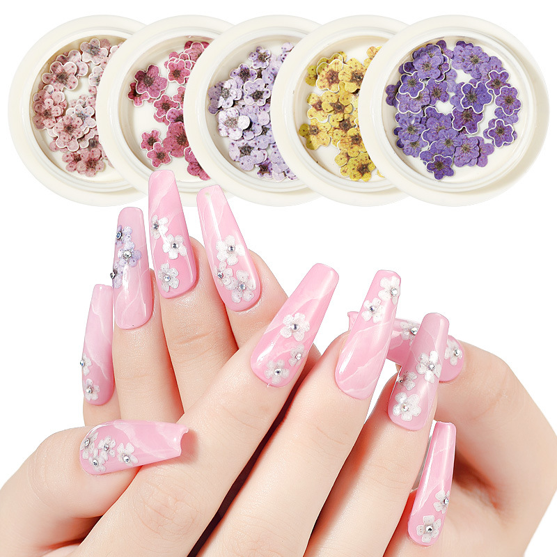 Joyas de manicura de la princesa inswind coloridas flores y hojas pájaros mariposas primavera serie de pulpa de madera parche de manicura