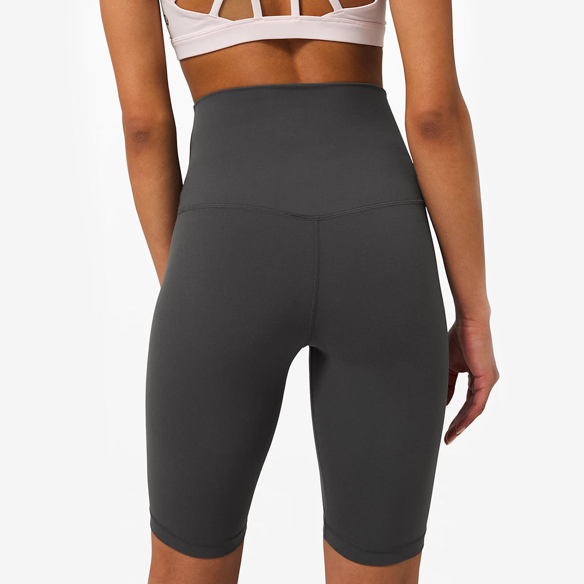 pantalones de fitness nude de brocado cepillado de doble cara NSLX22868