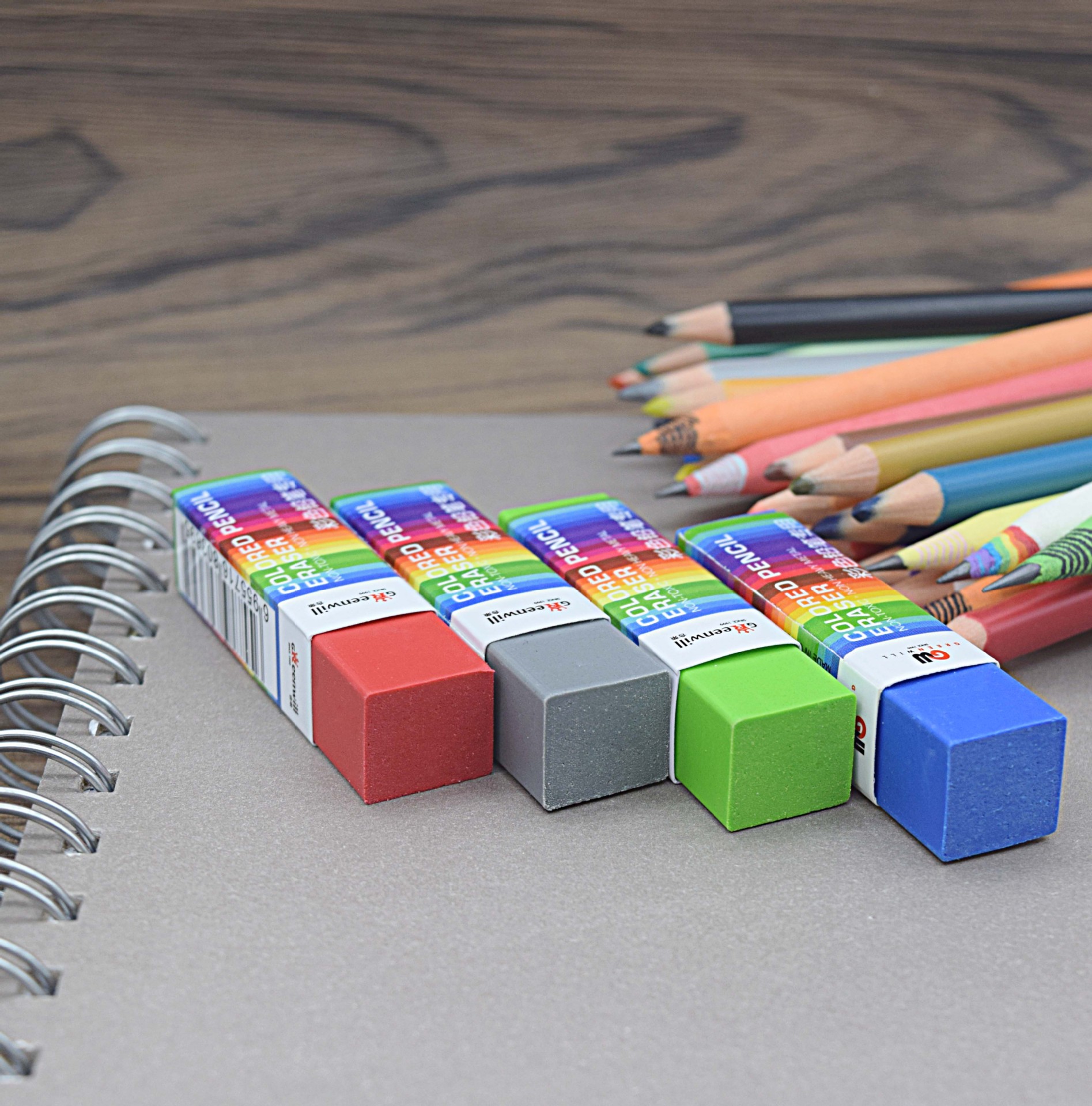 Eraser especial para plomo de color, Eraser especial para estudiantes de diseño de arte ultra limpio