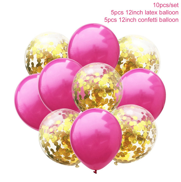 10pcs-Mix-Rose-Gold-Latex-Ball