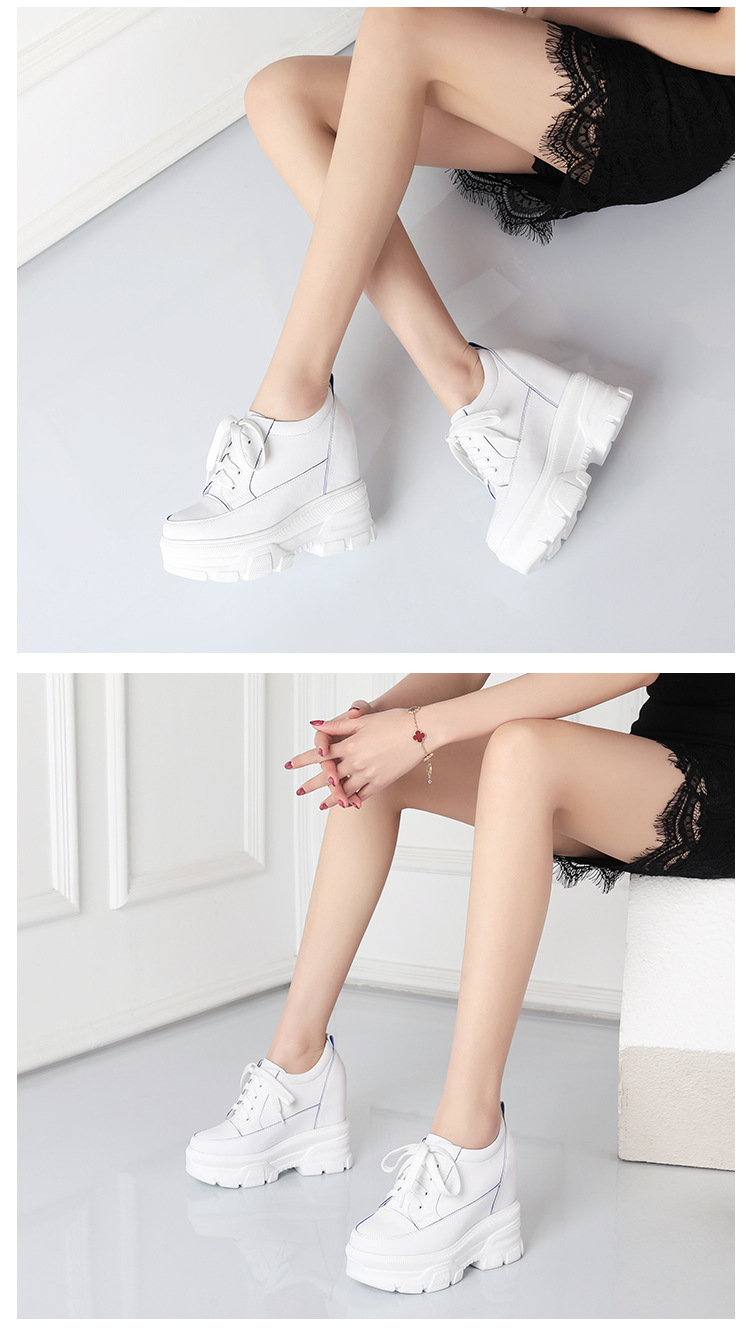 Giày cao gót nữ đế xuồng platform gót 12 cm, dáng tôn dáng, phối đồ dễ dàng — Màu xanh lam chi tiết 3