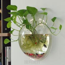 壁挂花盆挂墙水培塑料植物鱼缸墙面绿植花瓶吊兰挂壁绿萝室内义