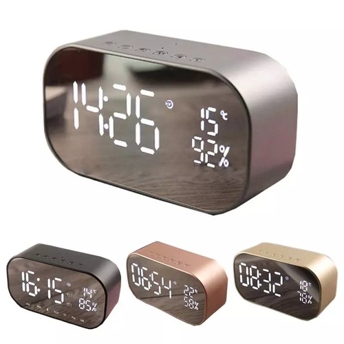 Yayunshi S2 Mirror Alarm Clock Small Speaker Subwoofer Clock Temperature Display Bluetooth Speaker Hot Selling Recommendation