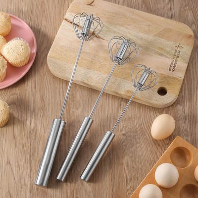 semi-automatic Whisk Stainless steel egg Send cream Agitator household Manual Pressing rotate