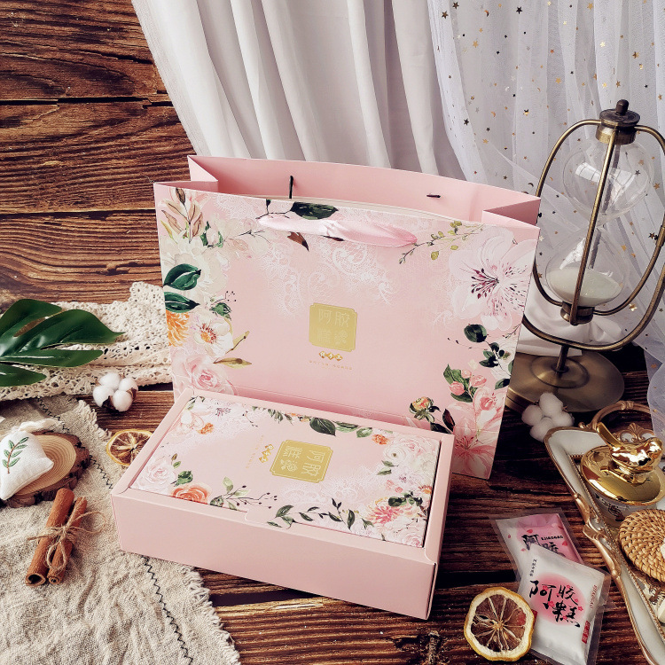 手工阿胶糕包装盒500g装1斤装礼盒手提袋纸盒子固元膏礼品盒