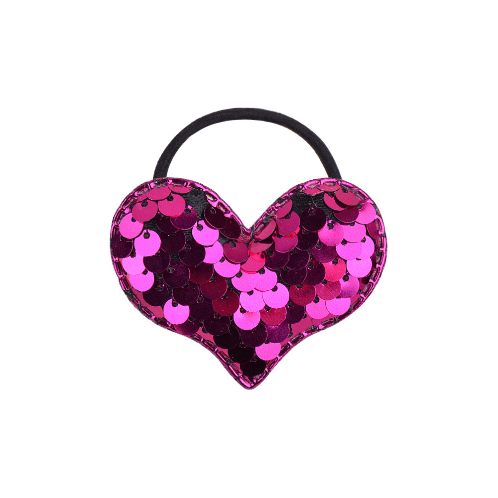 New Simple Peach Heart Hair Ring Set display picture 10