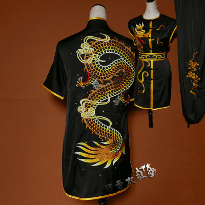 Tai chi clothing chinese kung fu uniforms martial arts clothing embroidery Long Teng Shengshi Changquan suit training suit colorful boxing suit customized for boys and girls