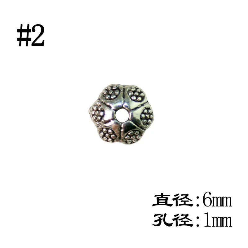 Бисерные наконечники (Zhuheyuan) Assorted декоративные разделители бусины, флористические дизайны, аксессуар для браслета DIY