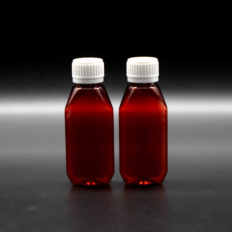 Factory wholesale 100ml flat bottle scales transparent plastic…
