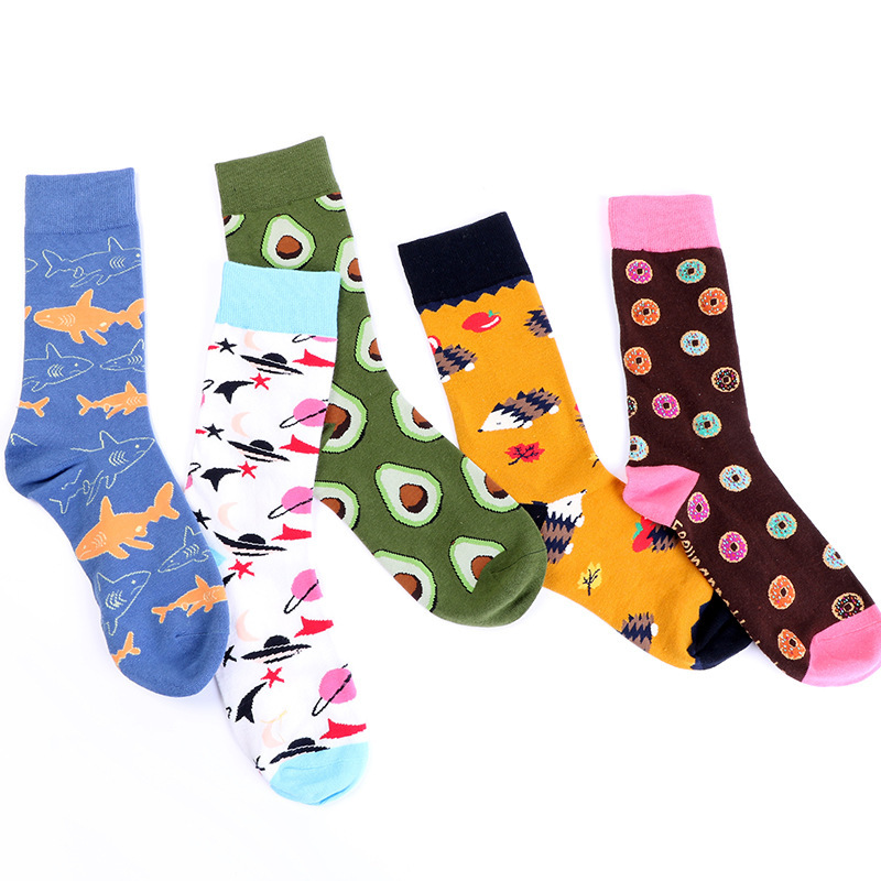 ins Trendy Brand Mid-tube Stockings Skateboard Couple's Personalized Autumn and Winter Fashionable Socks Men's European and American Street Hip-hop Women's Fashionable Socks