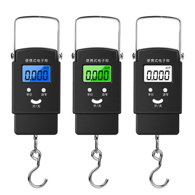 迷你电子秤精准便携式手提秤家用电子手提秤挂钩克重弹簧称行李秤