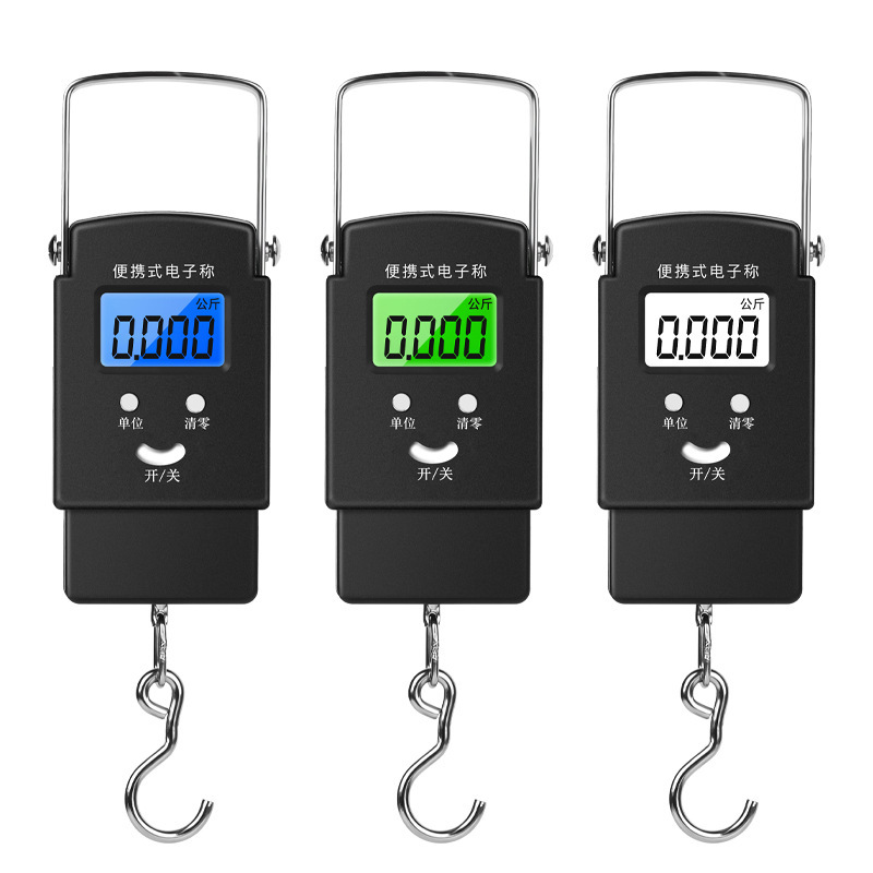 迷你电子秤精准便携式手提秤家用电子手提秤挂钩克重弹簧称行李秤