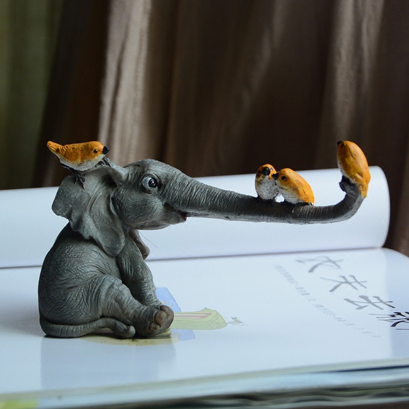 Creative cute animal elephant ornaments...