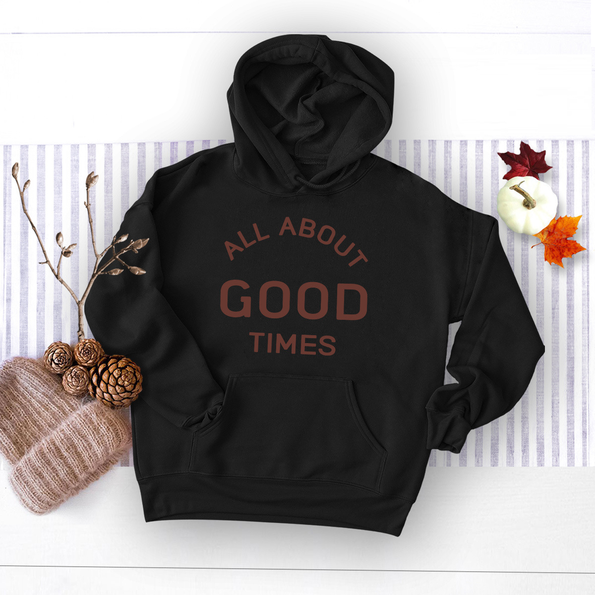 autumn and winter letter printed hoodie NSSN20323