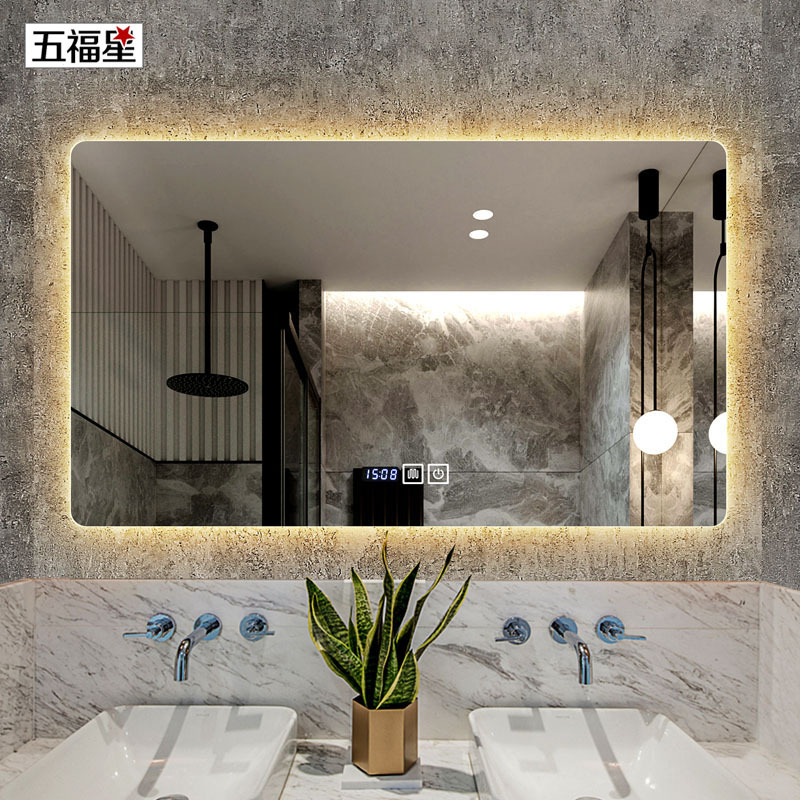 智能浴室镜带灯挂墙led卫浴镜厕所卫生间镜子触摸屏防雾镜