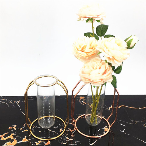 Creative Iron Plant Support for Hydroponic Plants, Flower Stands, Dried Flowers, Fresh Flowers, DIY Vase