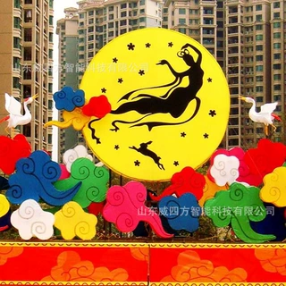 2021春节新款大型传统花灯会展览牛年led彩灯厂家来图定制