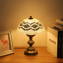 土耳其地中海創意馬賽克台燈吧台燈卧室裝飾燈彩色兒童台燈禮品燈