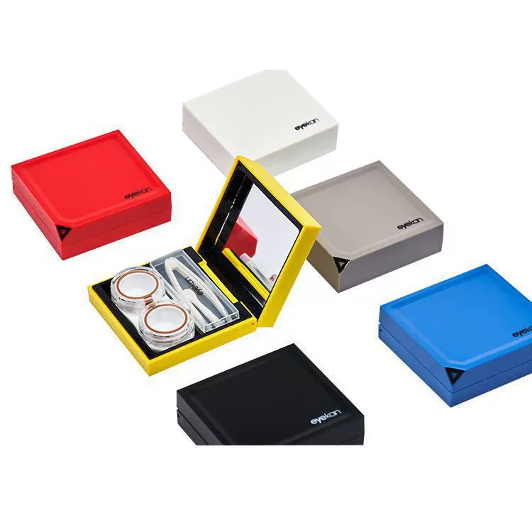 Комплект для контактных линз да box простой цветочный коробка для ухода за линзами K-1821 магнитная индукция холодный цвет