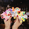 Cartoon children's hair accessory, cute hairgrip, rainbow hairpins for early age, Korean style, no hair damage