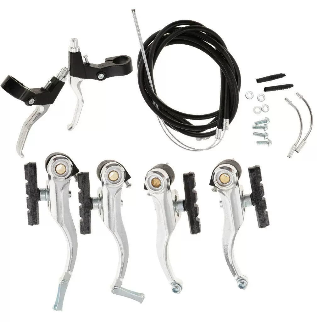 山地车刹把/全铝V刹器/全铝闸把/刹车线闸线/线管/成套装