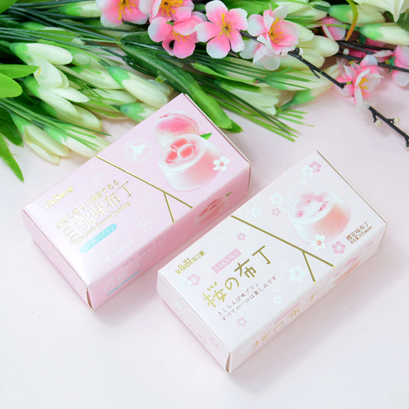 唯口爱白桃樱花布丁3