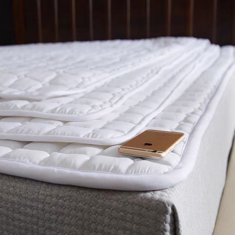 酒店双人防滑垫被 宾馆加厚款床垫保护垫 软床褥垫褥子批发