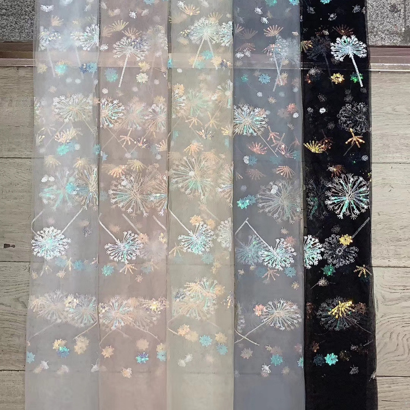 2020 colorful sequins mesh embroidery cloth dandelion embroidery women dress dress lace fabric 2020 colorful sequins mesh embroidery cloth dandelion embroidery women dress dress lace fabric