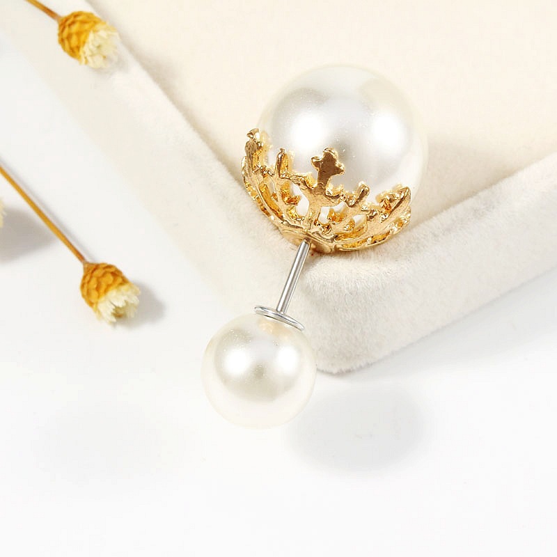 Fashion New Quality Zircon Double Head Pearl Brooch Wholesale display picture 20