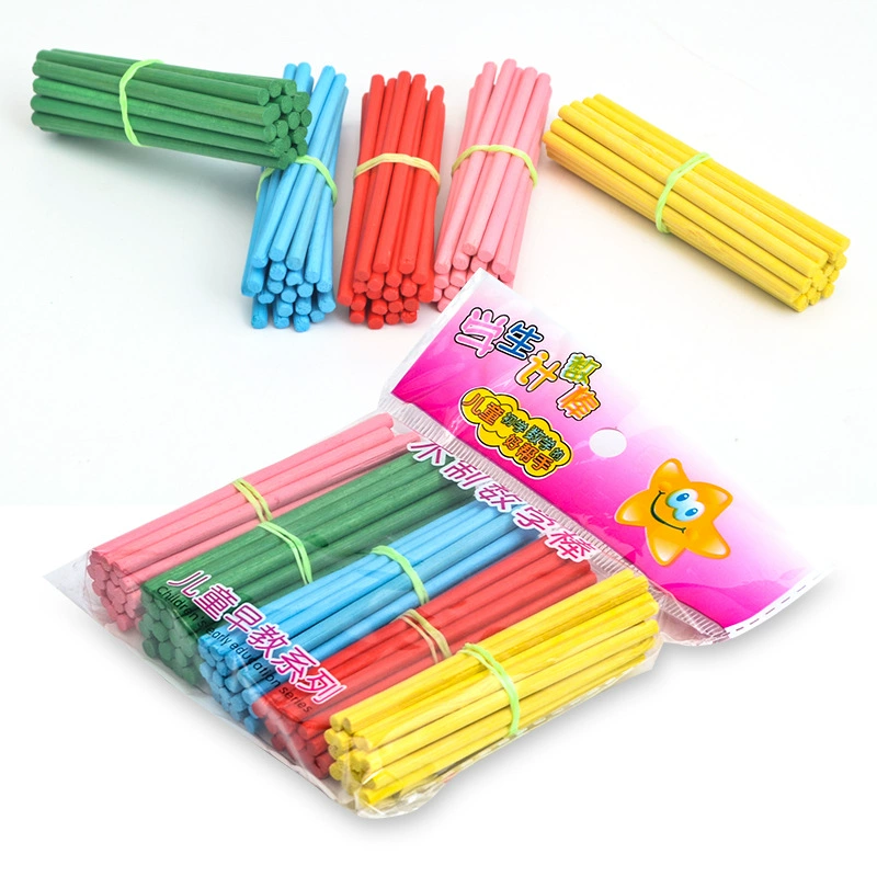 Деревянные counted sticks для детей, дидактические материалы по математике для начальной школы