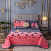 milk Bed covers singleton Three crystal lace Blanket Four Seasons blanket Two-sided available Carpet Can be customized