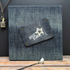 Music photo frame, photoalbum, denim set