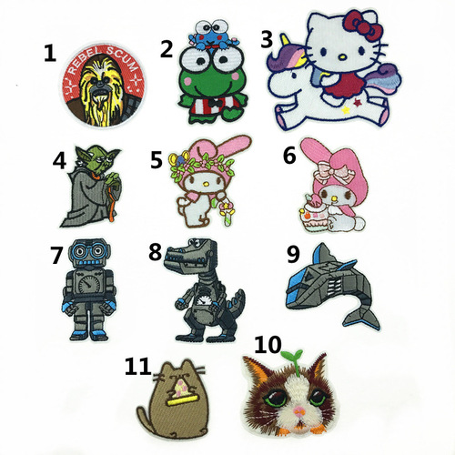 Direct Manufacturer Supply 2020 New Children's Cute Cartoon Fabric Patch Embroidery Patch DIY Fabric Patch Wholesale