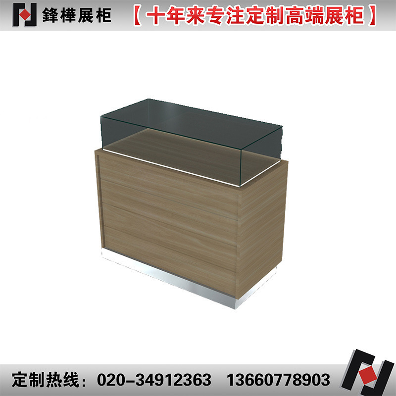 长期制作木质精品玻璃柜柜博物馆展示柜收藏品展柜木纹板展台