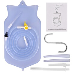 Home use silicone bag cleaning utensils bathroom enema bag