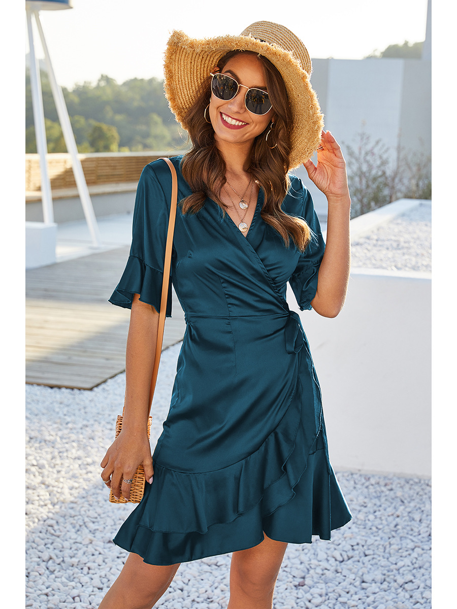 women's new knotted slim dress NSAL8068