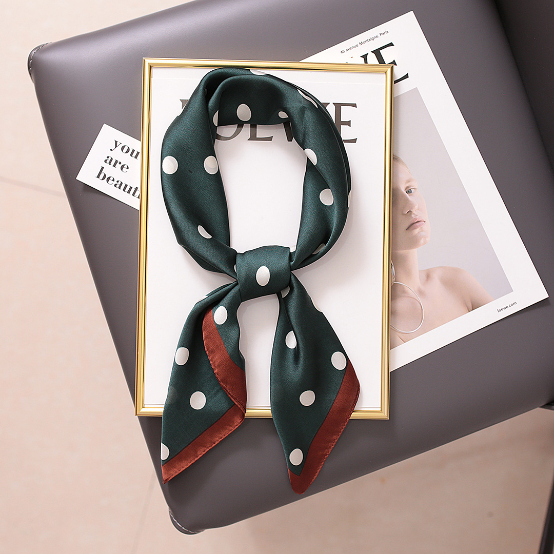 Spring and Autumn New Simulated Silk Colored Cashew Nut Pattern 70 Square Small Headband Scarf_voghion.com