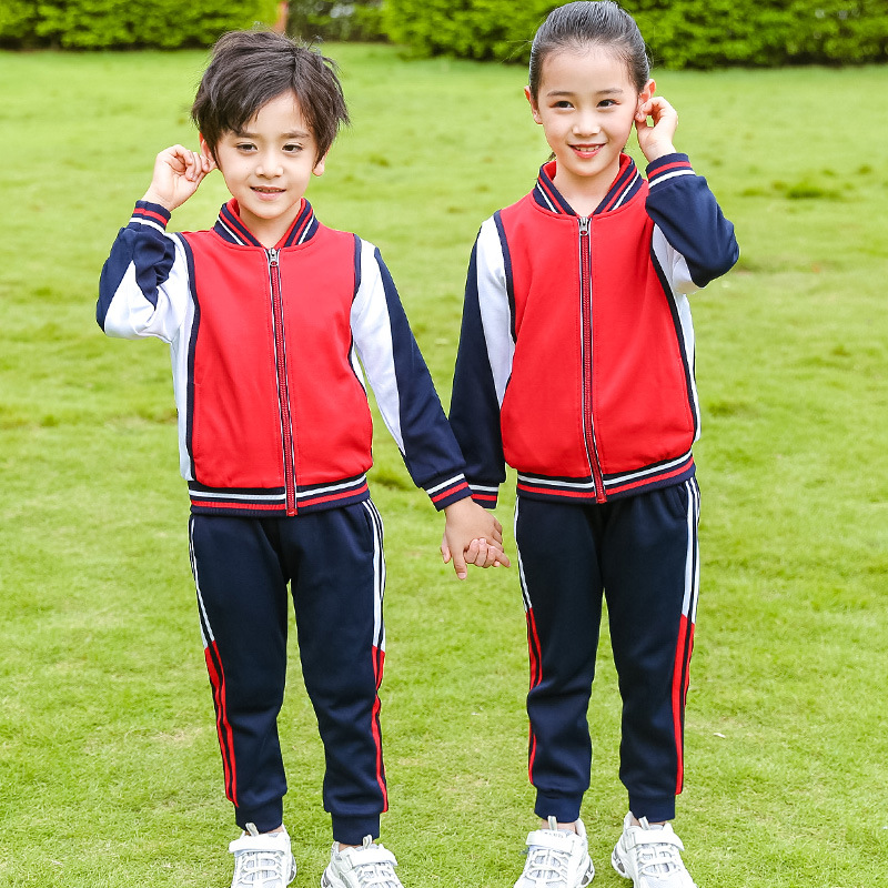 Kindergarten ropa de jardín ropa de clase ropa de primavera y otoño 2024 nuevo estudiante de secundaria traje de uniforme escolar ropa de rendimiento traje de dos piezas