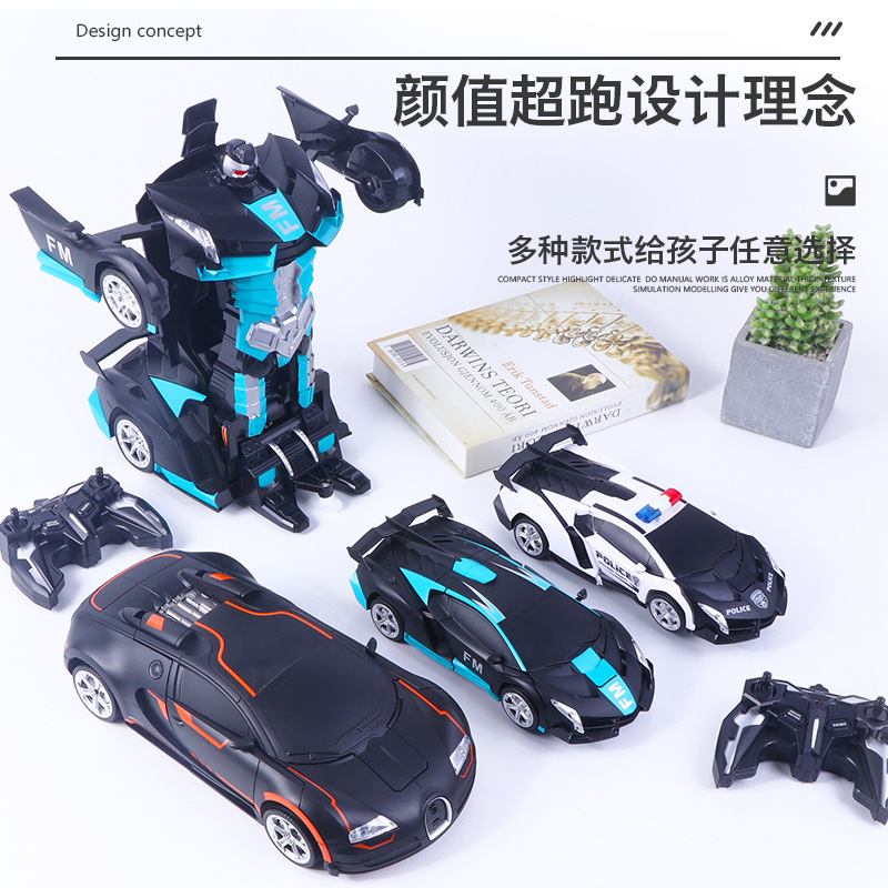 Cross Border Boy Gesture Induction Morphing RC Car Kids Electric Toy Car RC Large Car Wholesale Toys