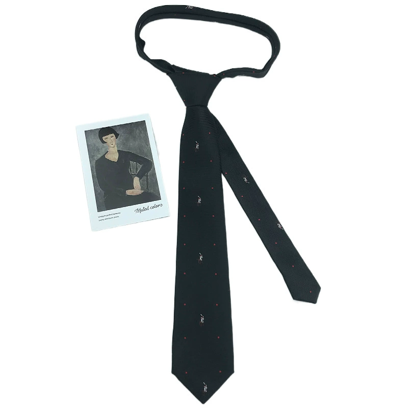 Retro tie, universal shirt, flowered, custom-made